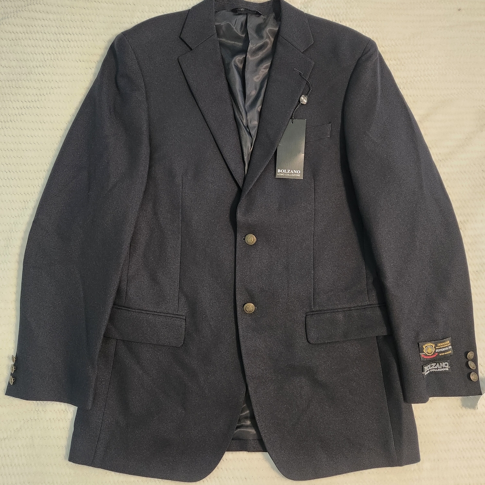 Bolzano Uomo Collezione Men's Black blazer Superior 100  Size 40 L
